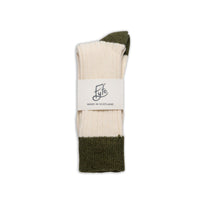The Moors Merino Wool Socks - Olive & Dark Olive - Fyfe Golf