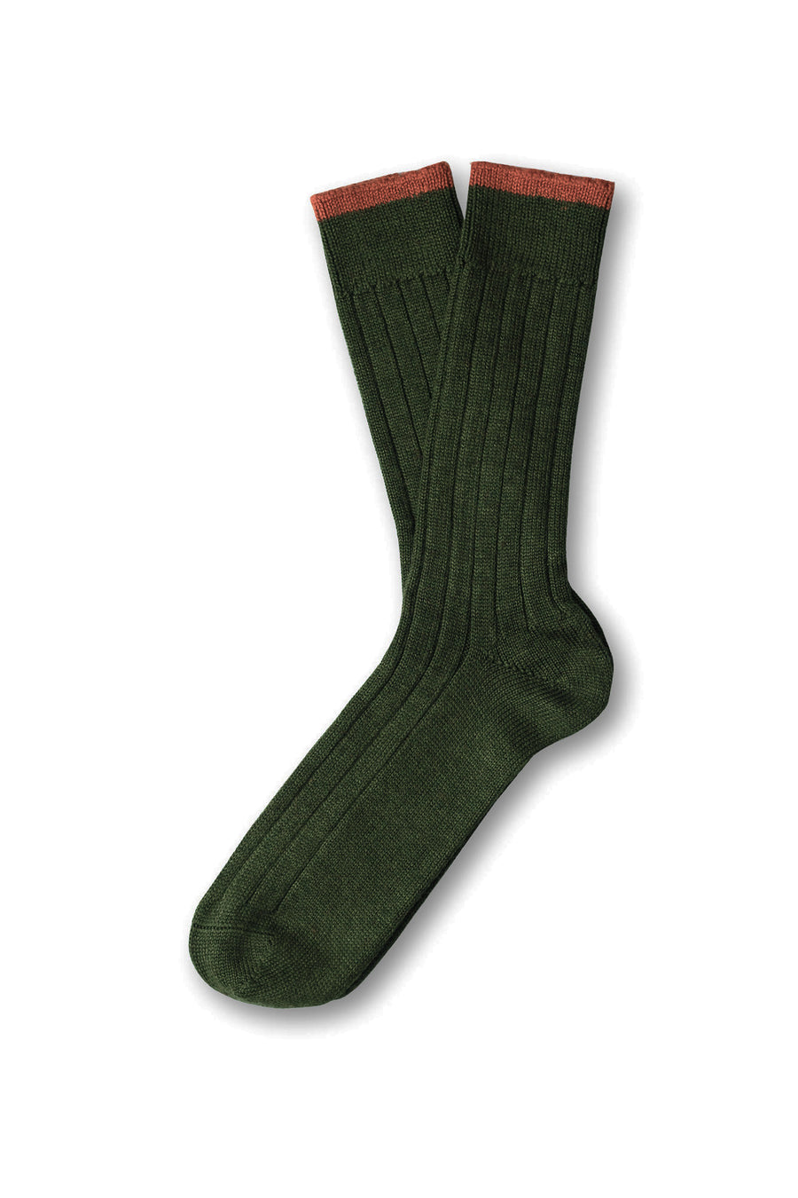 Merino wool green socks