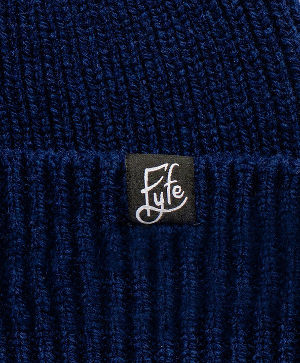 Links Merino Beanie - North Sea Navy