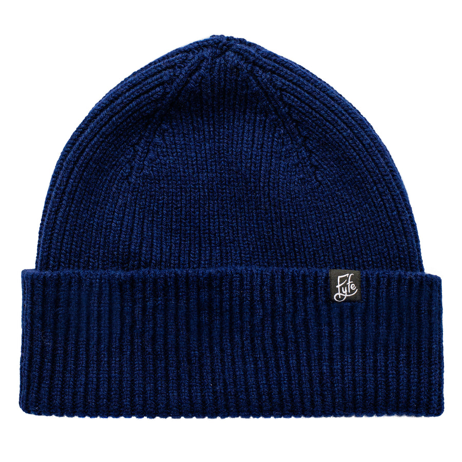 Links Merino Beanie - North Sea Navy