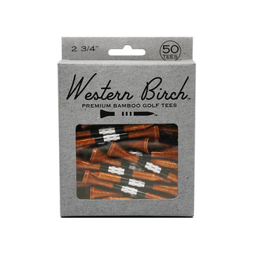 Western Birch x Fyfe Premium Bamboo Golf Tees - Thunderbird