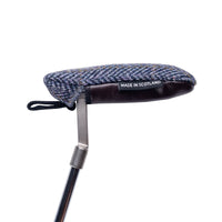Five Glens Harris Tweed & Leather Blade Putter Slip On Cover - Fyfe Golf