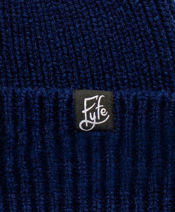 Links Merino Beanie - North Sea Navy - Fyfe Golf