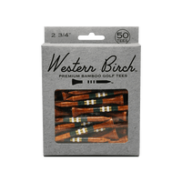 Western Birch x Fyfe Premium Bamboo Golf Tees - Continental - Fyfe Golf